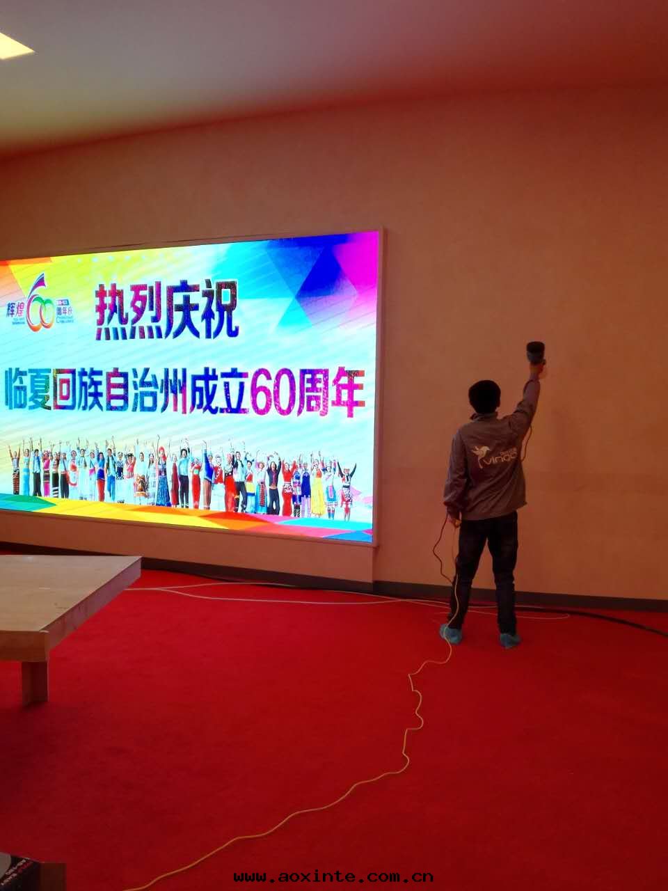 臨夏市(shì)博物(wù)館(guǎn)牆(qiáng)面(miàn)噴头(tóu)施工