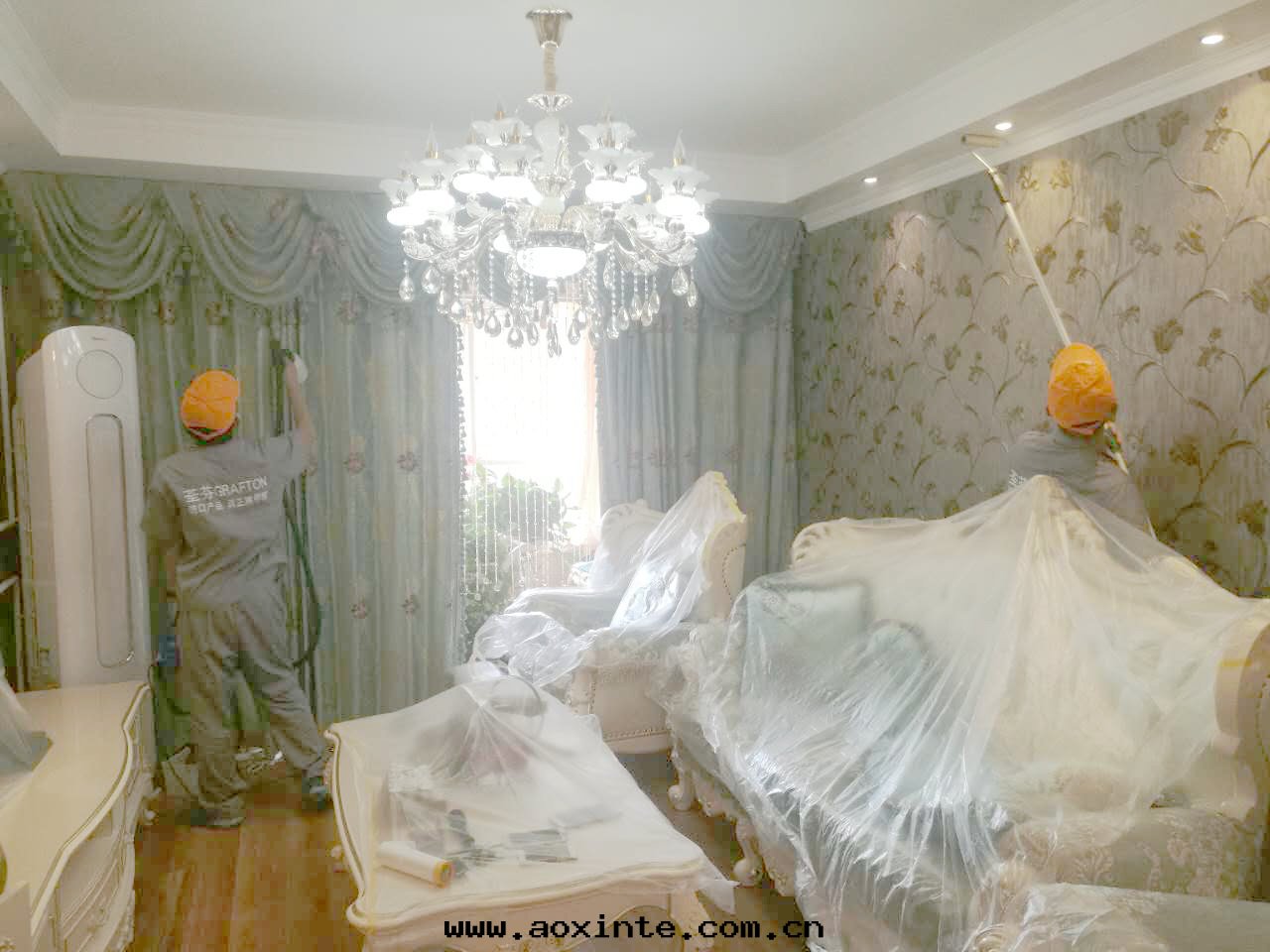 墙顶面(miàn)及(jí)窗帘(lián)全(quán)方(fāng)位(wèi)施工