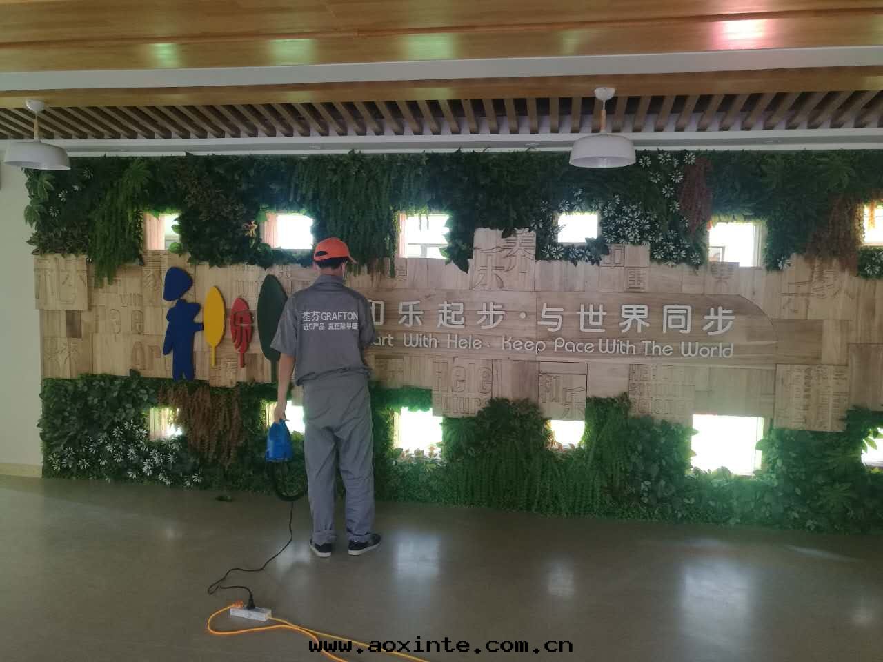 保利幼兒园形象(xiàng)墙施工