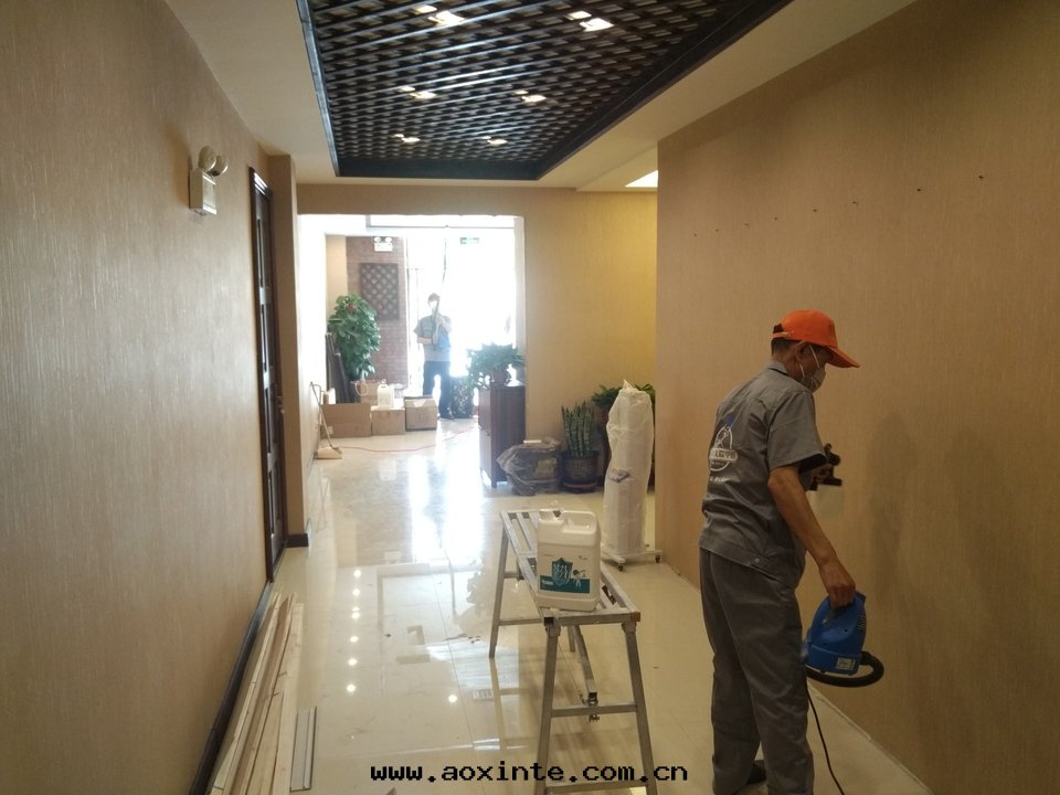 大(dà)廳过(guò)道(dào)牆(qiáng)面(miàn)全(quán)方(fāng)位(wèi)噴塗施工治理(lǐ)