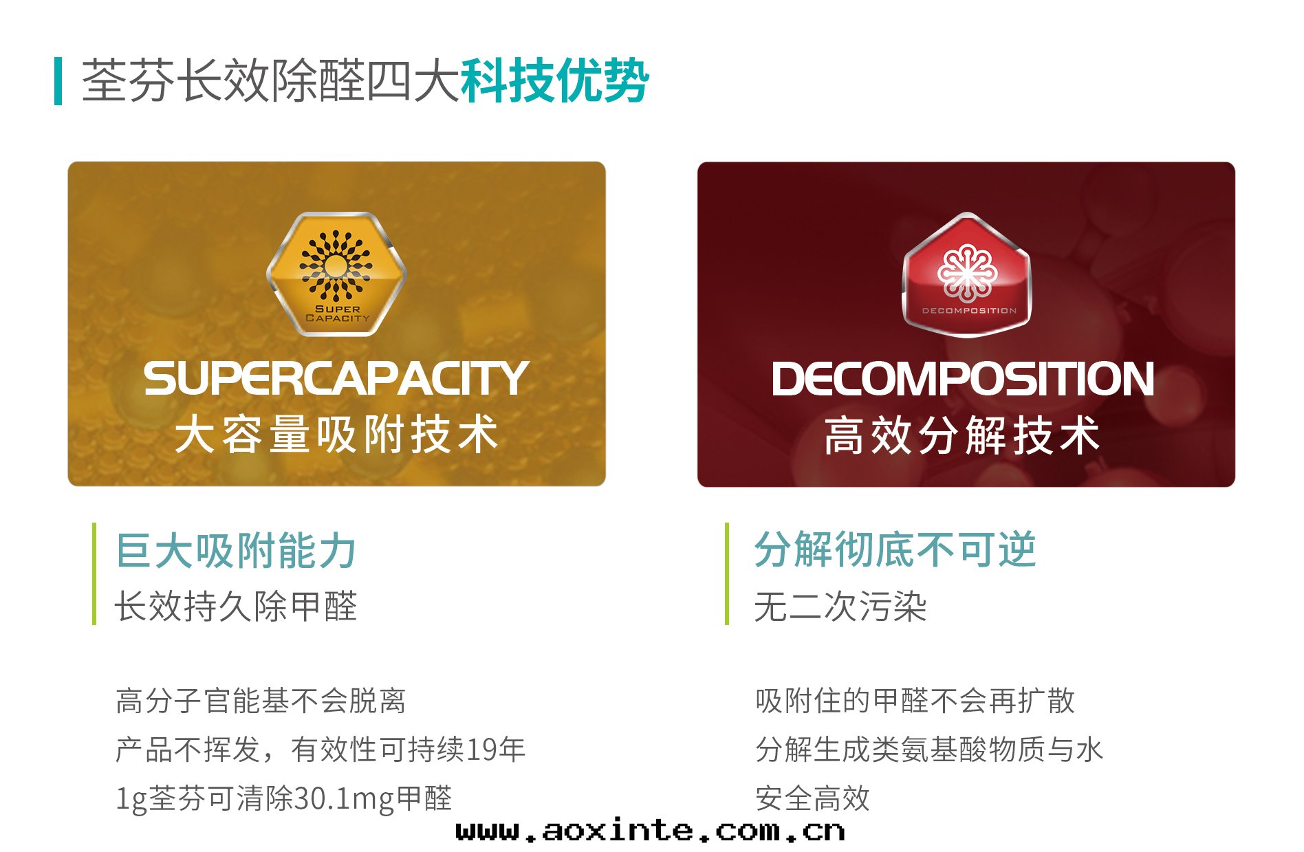 荃芬産品優勢特(tè)點(diǎn)