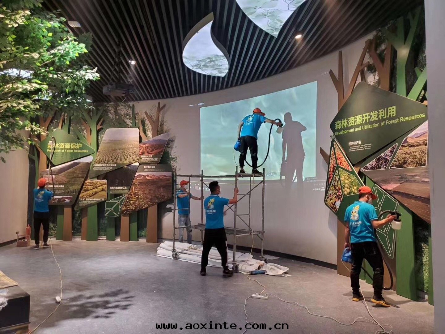 西(xī)甯博物館(guǎn)除甲醛墙壁(bì)施工