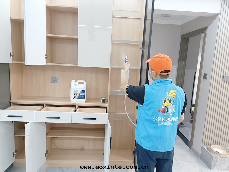 客廳储物櫃噴槍施工治理(lǐ)甲醛