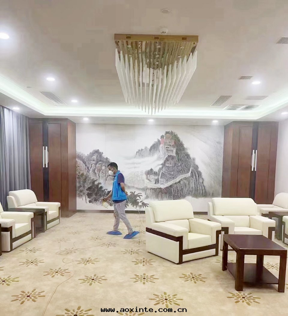 银(yín)行会(huì)客室(shì)地(dì)毯精细化(huà)施工治理(lǐ)甲醛