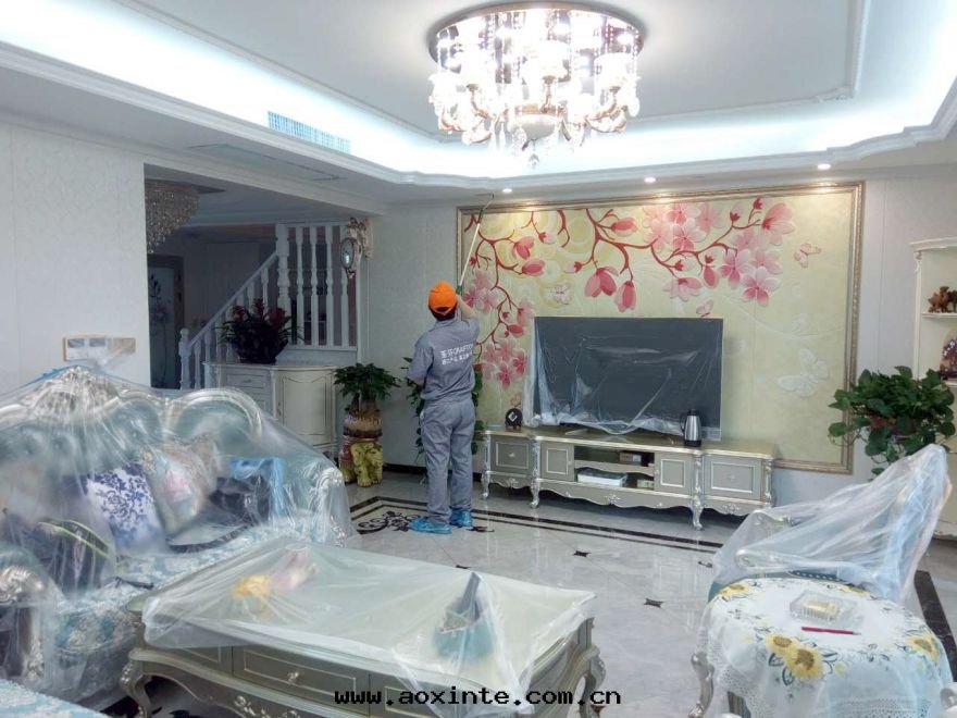 和(hé)衆曲(qū)江城(chéng)閱小區(qū)荃芬除甲醛施工案例