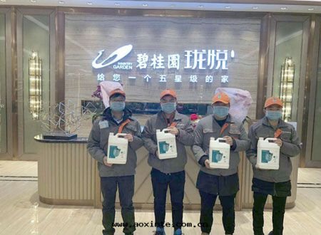 武漢碧桂园.珑悅售楼部(bù)除甲醛施工