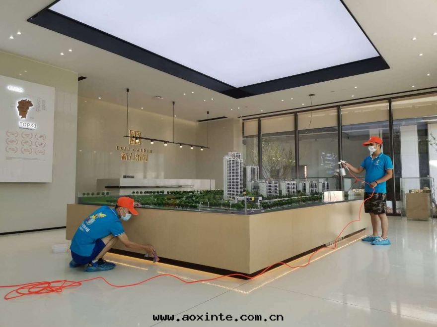 贛縣(xiàn)新(xīn)力東(dōng)園(yuán)售樓部(bù)及(jí)展(zhǎn)廳除甲醛施工